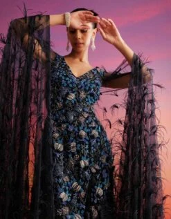 Navy Blue Jimena Gown -Charmers Shop nss55824