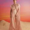 Salmon Pink María Cape & Jumpsuit -Charmers Shop nss55851