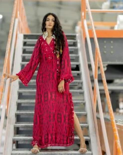 Rey Brown Kaftaan Dress