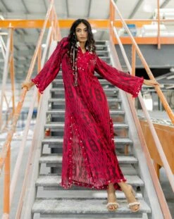 Rey Brown Kaftaan Dress -Charmers Shop pkgaia019b 1