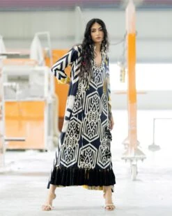 Orion Black Long Dress -Charmers Shop pkgaia040b 1