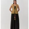 Yellow & Black Jumpsuit Set -Charmers Shop rjs6341 1
