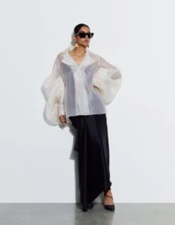 Ivory And Black Carla Shirt With Audrey Dress