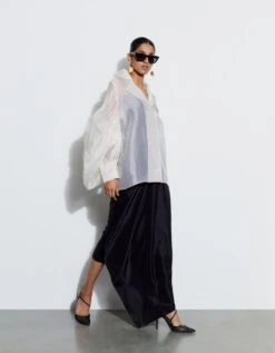 Ivory And Black Carla Shirt With Audrey Dress -Charmers Shop rkcu23023 1