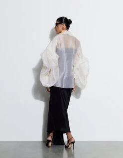 Ivory And Black Carla Shirt With Audrey Dress -Charmers Shop rkcu2302b 1