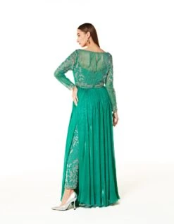 Adah Aqua Green Gown With Pant 9 Adah Aqua Green Gown With Pant -Charmers Shop rr19082b 1