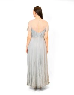 Grey Adah Gown With Embroidered Pant -Charmers Shop rr19503b