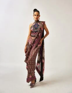 Black & Gold Mon Amour Halter Top