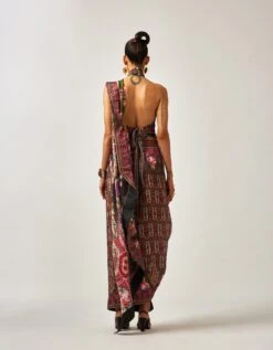 Black & Gold Mon Amour Halter Top -Charmers Shop rr32321topb