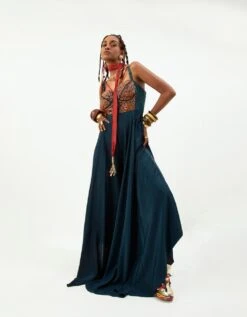 Deep Teal Ruhani Jumpsuit