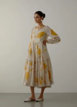 Yellow Spring Bloom Dress -Charmers Shop saivr001sumhlyl3