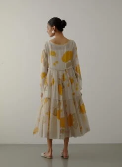 Yellow Spring Bloom Dress -Charmers Shop saivr001sumhlylb