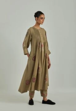 Beige Welington Wool Dress -Charmers Shop saivr007ahwoolpl3