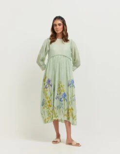 Aqua Karla Iris Garden Dress