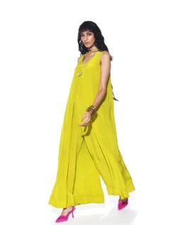 Lime Green Jumpsuit -Charmers Shop sbdf0512