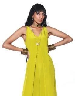 Lime Green Jumpsuit -Charmers Shop sbdf0513