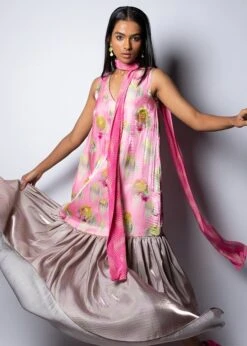 Embellished Flounce Dress With Tier