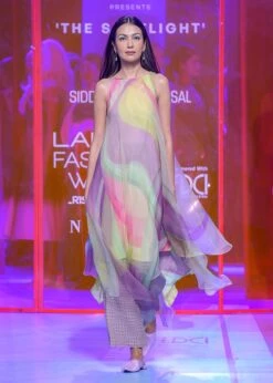 Symmetric Long Tunic Dress And Pants