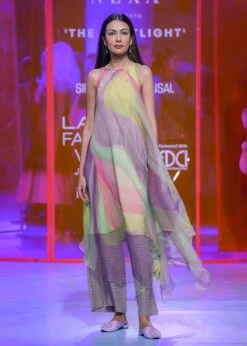 Symmetric Long Tunic Dress And Pants -Charmers Shop sbsh0183