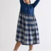Navy Yoke Dress Co-Ord Set