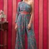 Qala Embellished One-Shoulder Jumpsuit -Charmers Shop sp41271