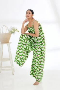 Off-White Parakeet Print Jumpsuit -Charmers Shop ss23nk82b