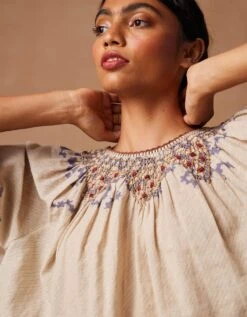 Ivory Spiral Rose Top -Charmers Shop ss24rtivys4