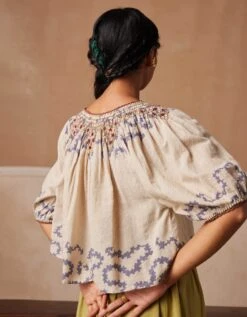 Ivory Spiral Rose Top -Charmers Shop ss24rtivysb