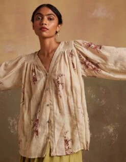 Peony Print Sally Top -Charmers Shop ss24saltpny2