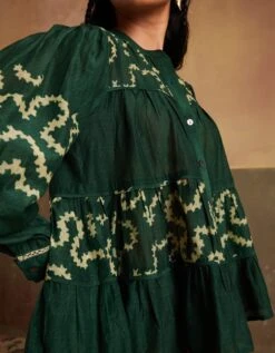 Indigo Emerald Spiral Tier Top -Charmers Shop ss24trties3