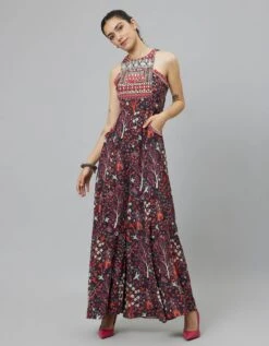 Concrete Jungle Print Print Yoke Style Jumpsuit -Charmers Shop svass23k31d4