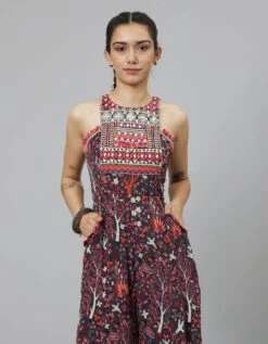 Concrete Jungle Print Print Yoke Style Jumpsuit -Charmers Shop svass23k31d5