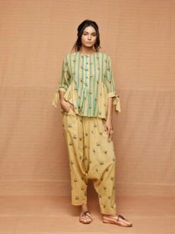 Tourquoise Clara Bud Gathered Top