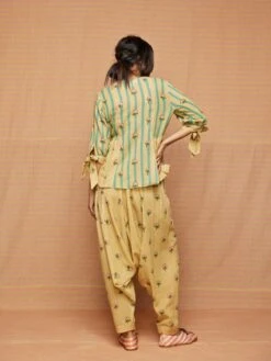 Tourquoise Clara Bud Gathered Top -Charmers Shop svj6023b