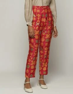 Symbol Print And Sequins Trouser -Charmers Shop tr1110953
