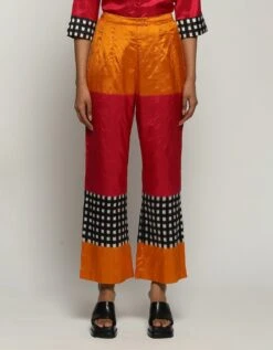 Multicolour Ikat Trouser -Charmers Shop tr1111163
