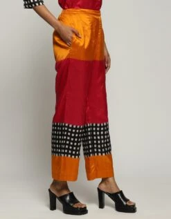 Multicolour Ikat Trouser -Charmers Shop tr1111164