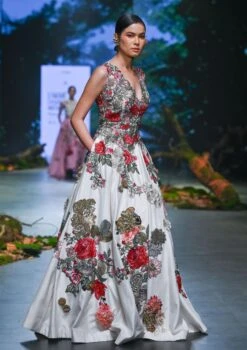 Ivory Embroidered Gilet Set -Charmers Shop vbshlfw23lhs024