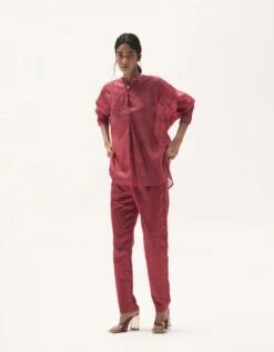 Botanical Chanderi Top