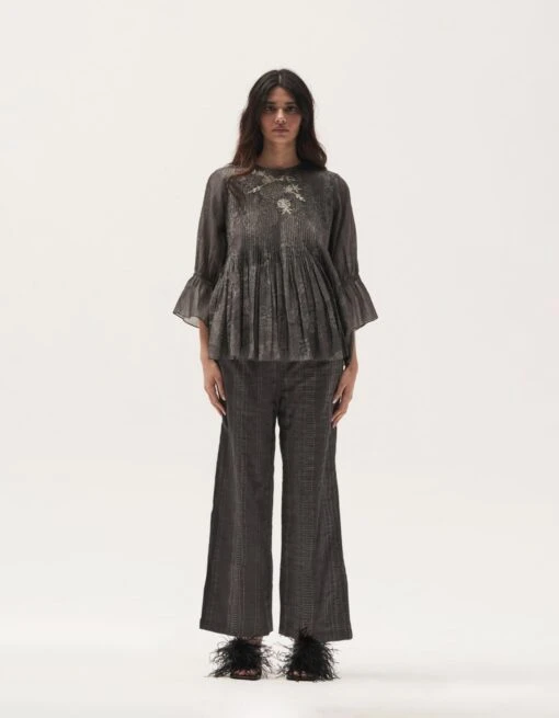 Botanical Pintuck Top -Charmers Shop vqtpp41