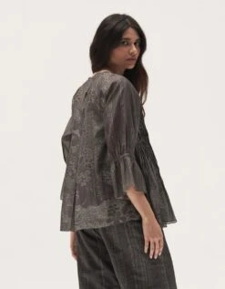 Botanical Pintuck Top -Charmers Shop vqtpp43