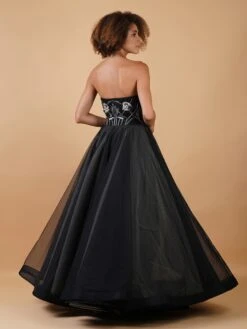 Black Princess Gown -Charmers Shop wr17b 1