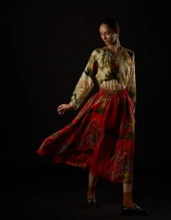 Vintage Garden Fawn Top -Charmers Shop yc13t88c5