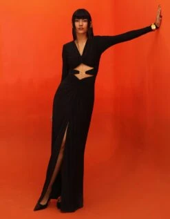 Siyah Gown -Charmers Shop zr6442