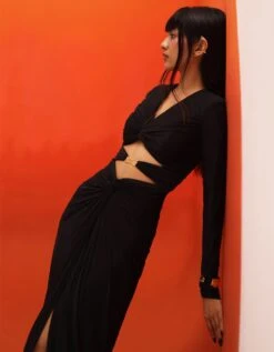 Siyah Gown -Charmers Shop zr6444